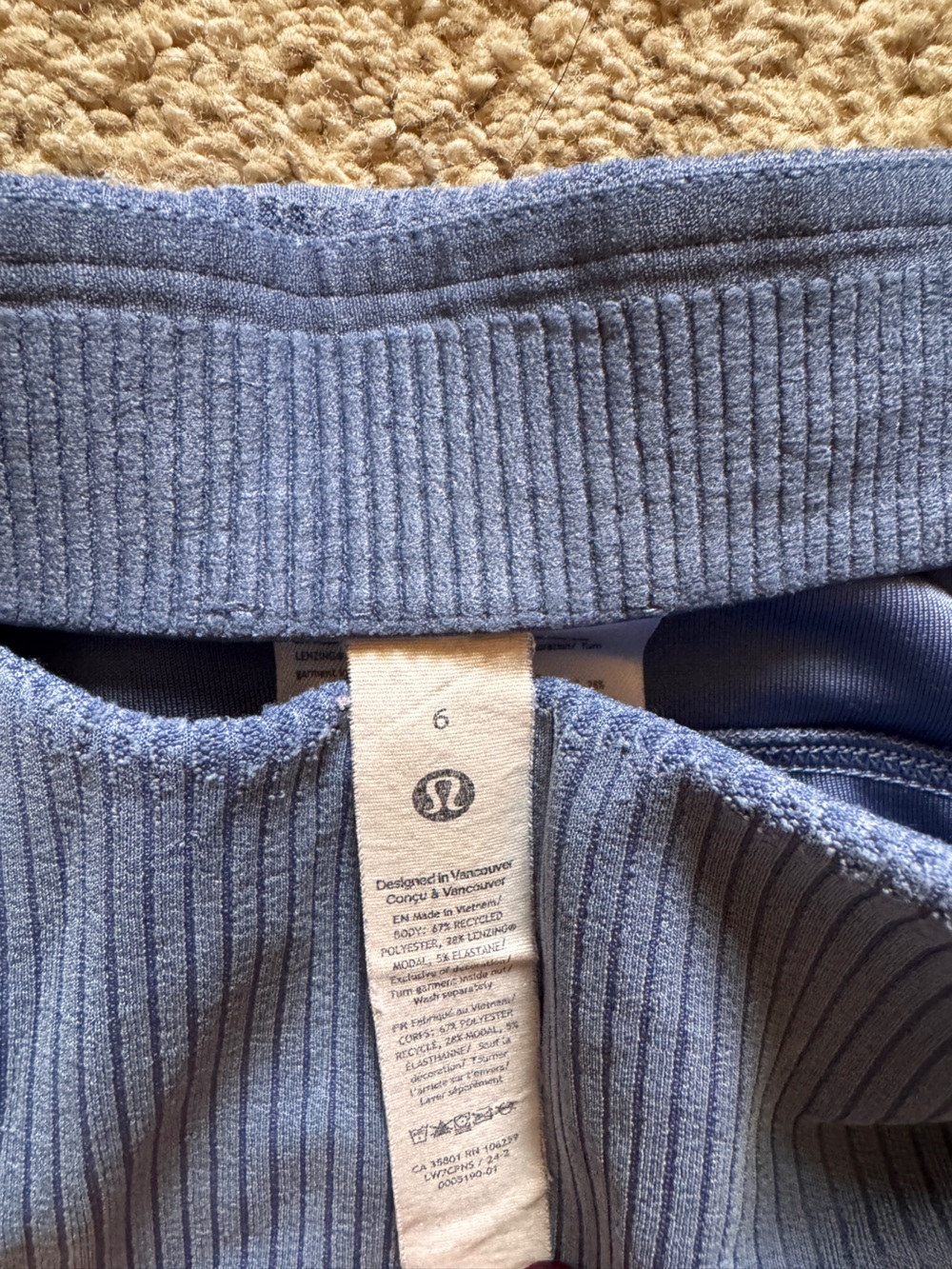 Lululemon Ribbed Softstreme High Rise Shorts - Picture 5 of 5